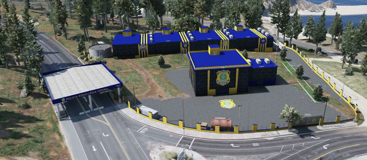 Sede da Polícia Rodoviária Federal vista de cima